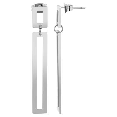 Paar Ohrstecker ADELIA´S "Damen Ohrstecker aus Edelstahl", silber, Ohrringe, Damen, Damen, Edelstahl