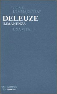 Gilles Deleuze - Immanenza - Preis vom 05.10.2026 03:47:11 h