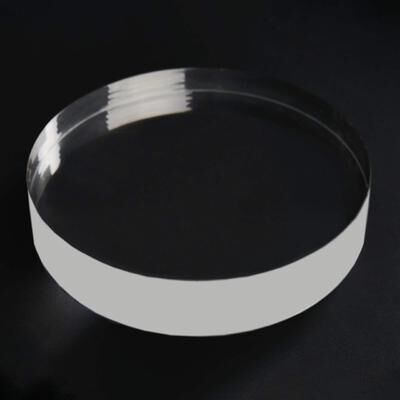 Artissance Round Transparent Glass Crystal Base, Home Accent Art Decor