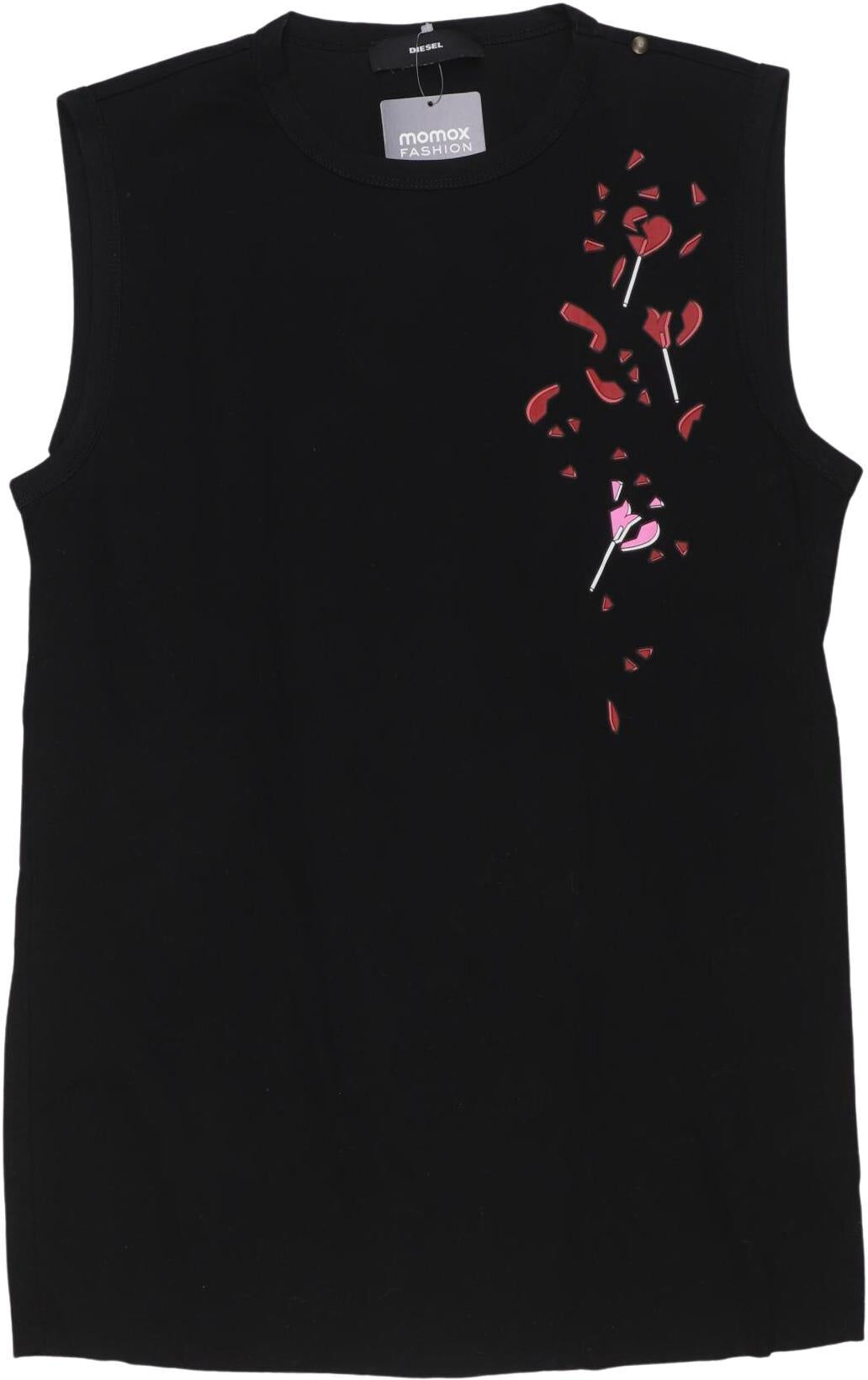 Diesel Damen Top, Schwarz, Gr. XS, Baumwolle - Second Hand