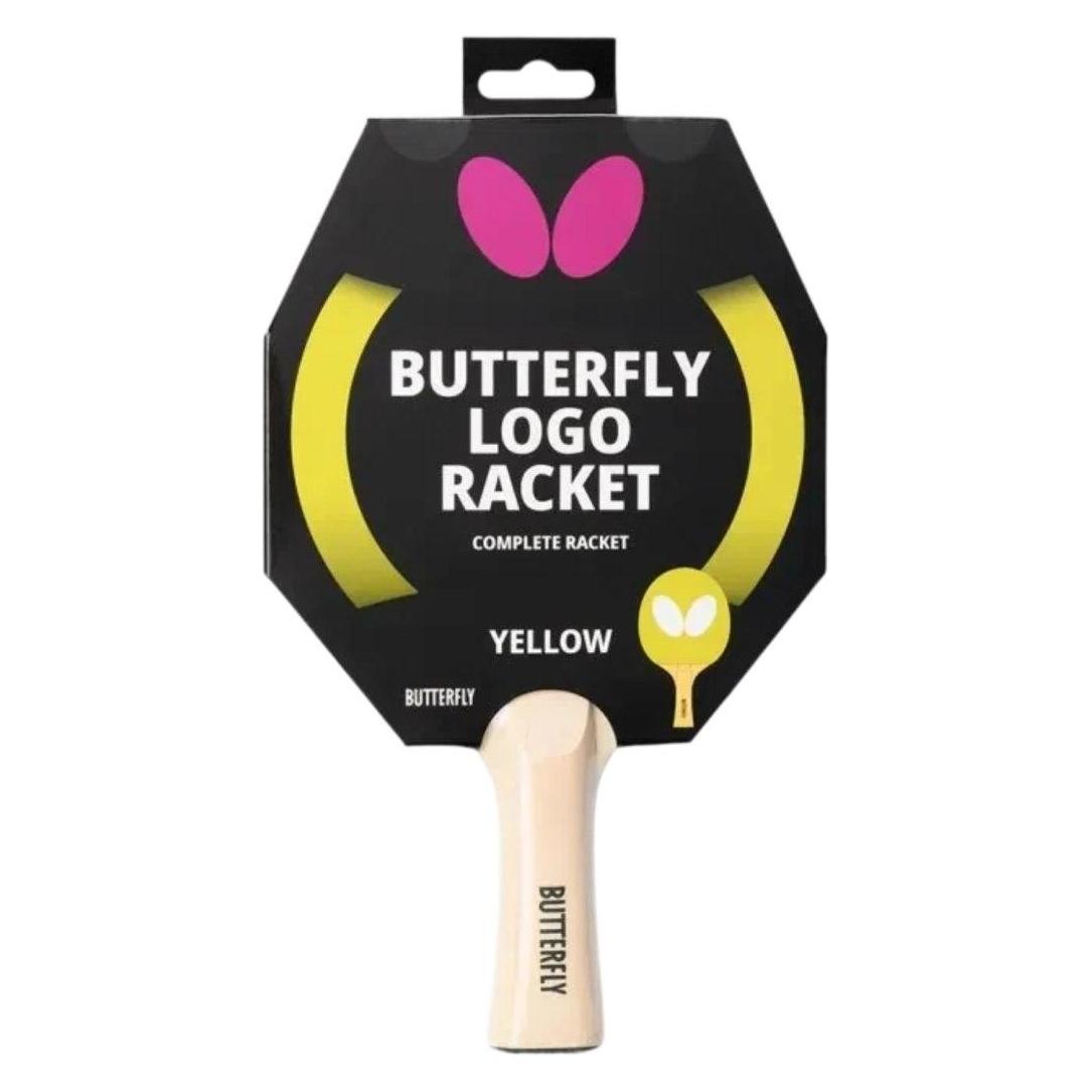 Butterfly Tischtennisschläger "Ping Pong" mit Logo, gelb (69701030)
