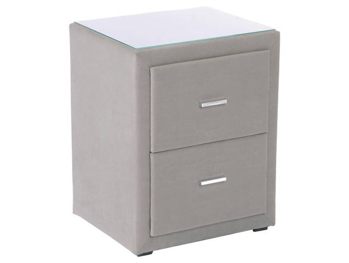 Beldomo - Sleep Nachtschrank, Natur, Kunststoff, 2 Schublade(n) Schubladen, 48x60x43 cm, Goldenes M, Made in EU, Schlafzimmer, Nachttische