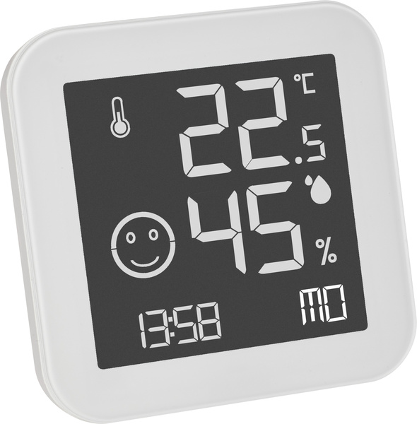 TFA Dig Thermo-Hygrometer BK&WH; WH White