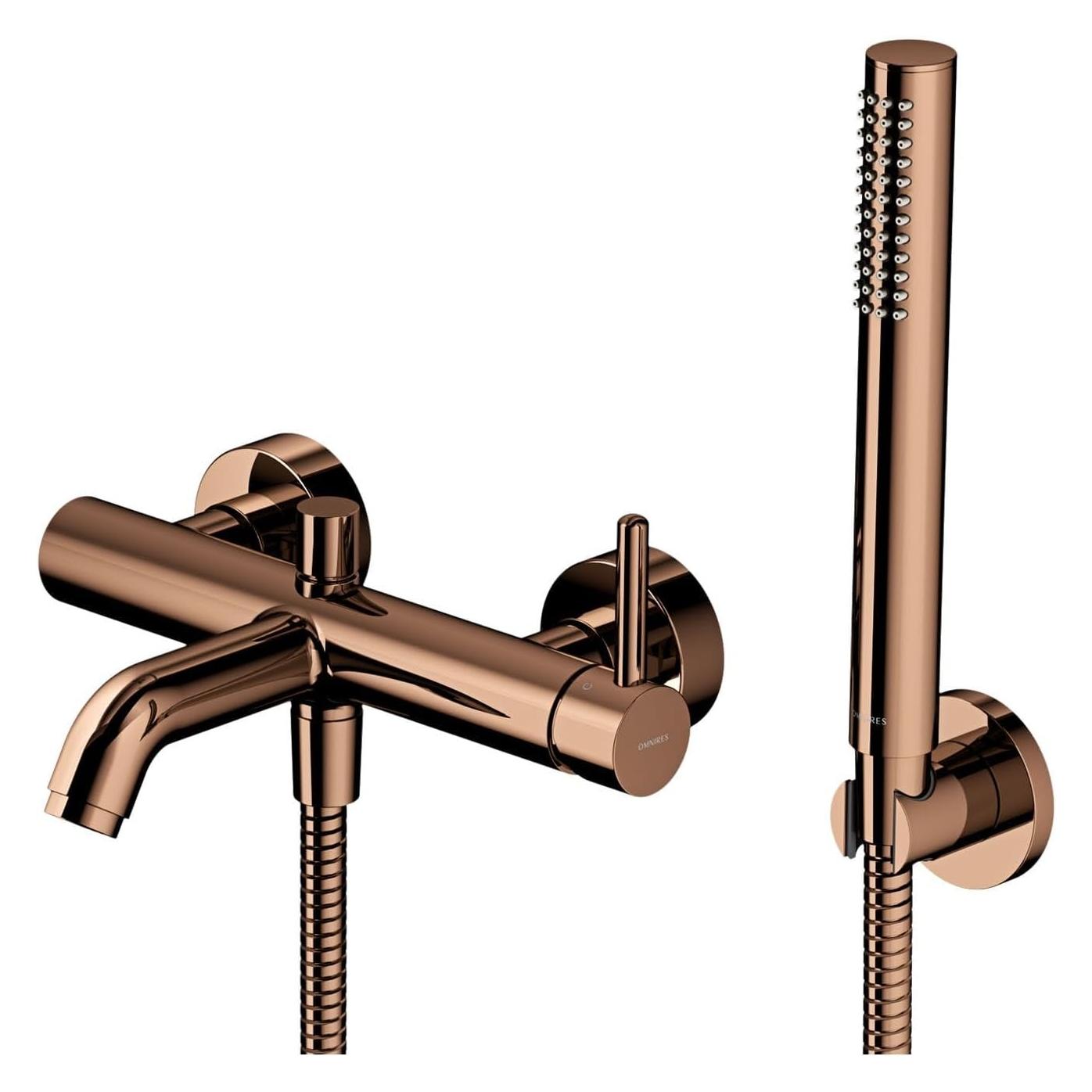 Omnires y - badkraan met accessoires, koper (Y1231CP)