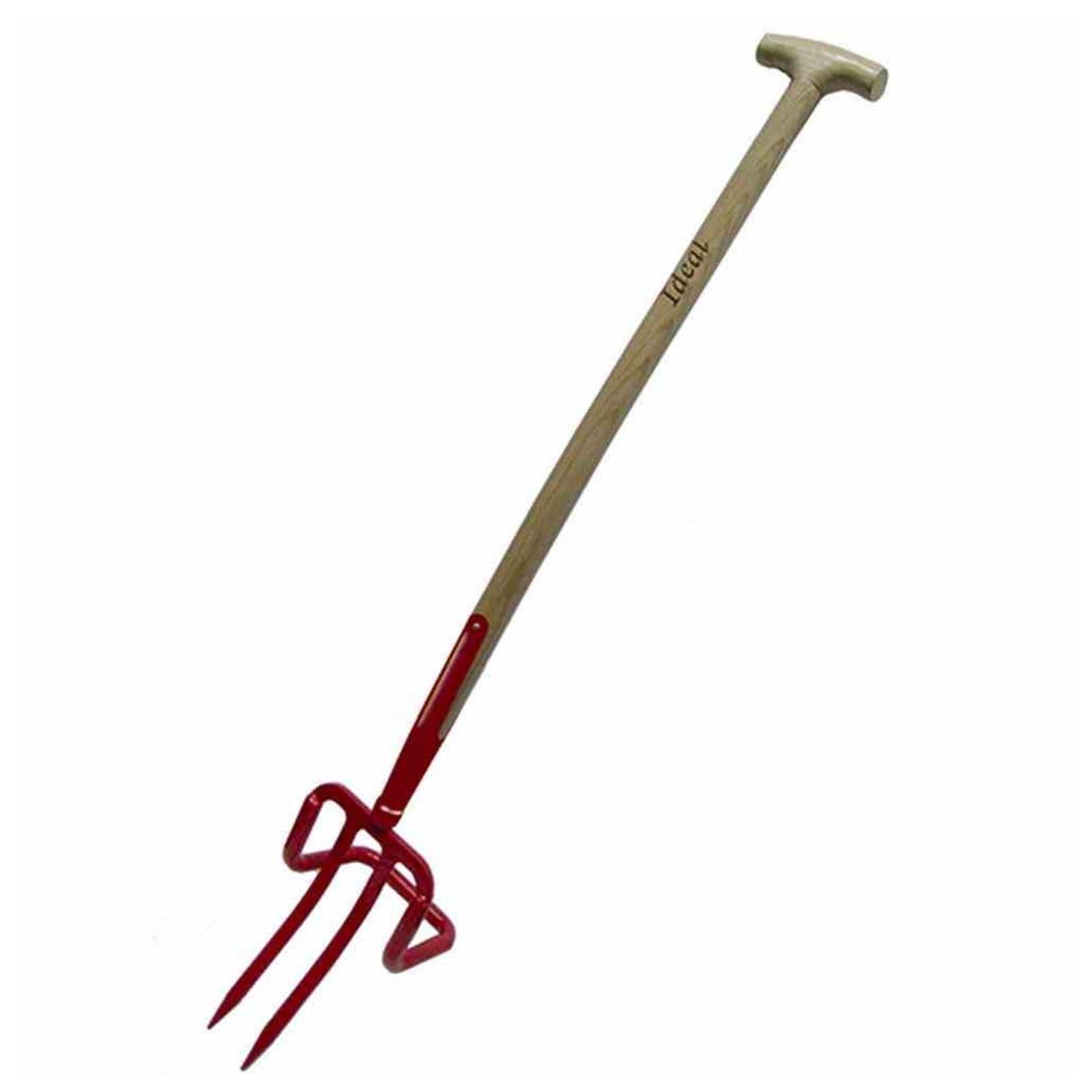 Ideal IDEAL-Unkrautstecher mit Bajonettzinken, 85 cm Eschen-T-Stiel