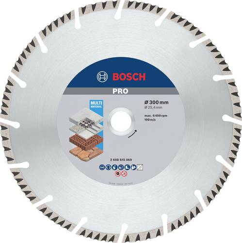 Bosch Accessories 2608615069 Standard for Universal Speed Diamanttrennscheibe Durchmesser 300mm Bohrungs-Ø 25.40mm 1St.