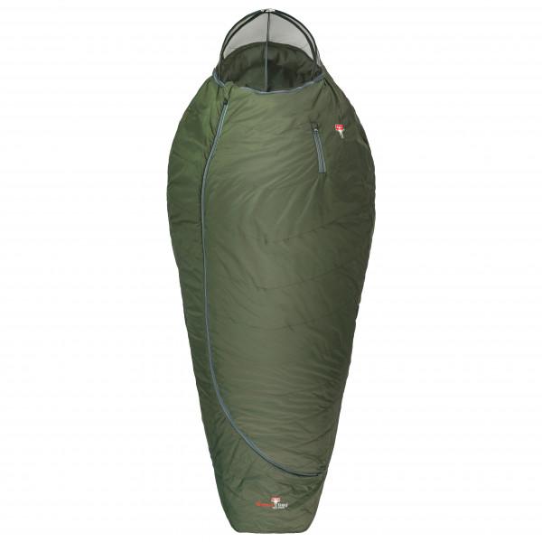 Grüezi Bag - Biopod Wolle Survival XXL Wide - Kunstfaserschlafsack Gr 205 cm Grün