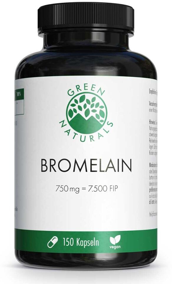 Green Naturals Bromelain 750 mg vegan 150stk