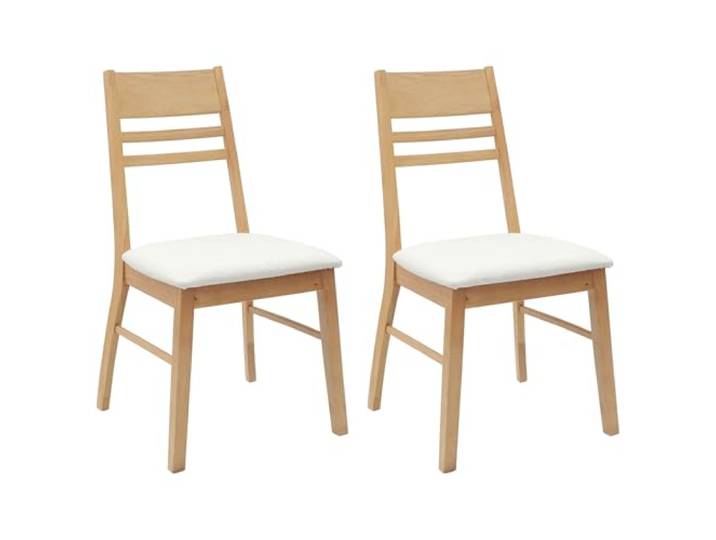 POUFGDR Esszimmerstühle, 2 Stück, Massivholz Schlichtes Design, ergonomische Rückenlehne, quadratische Beine, Verwendung in Küche, Wohnzimmer, einfache Reinigung