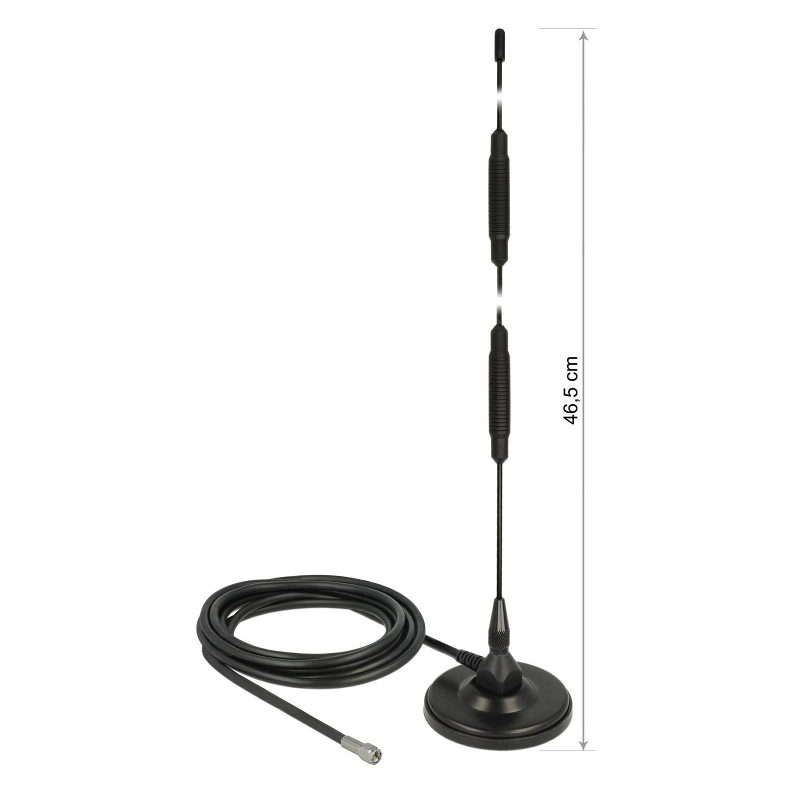 Delock LTE & LoRa Antenne, 7dBi, Magnetfuss (2G) (12428)