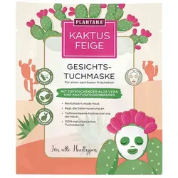 PLANTANA Gesichtstuchmaske Kaktusfeige 1 St Gesichtsmaske