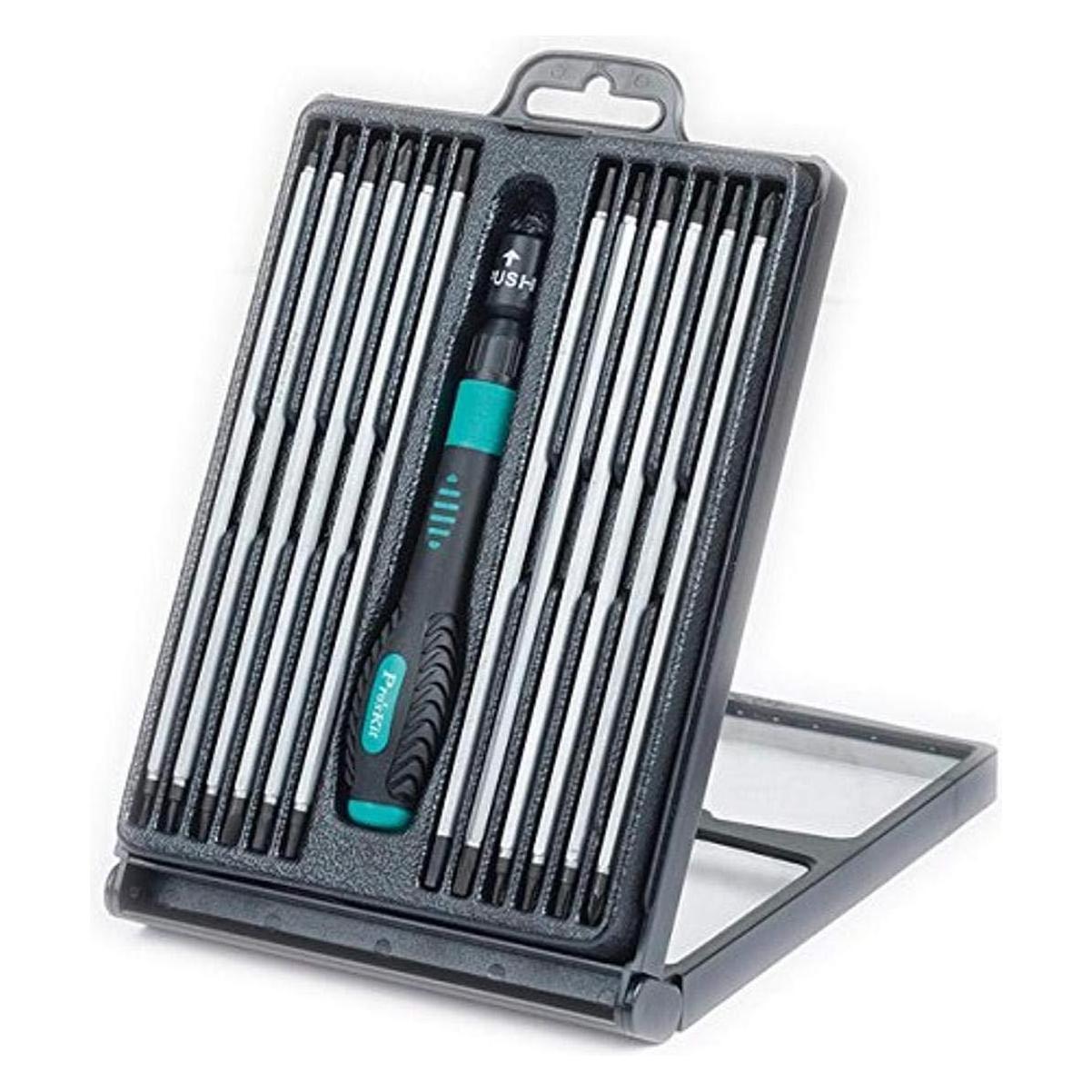 Prokits Pro'sKit SD-9824 Wendbarer Präzisions-Ratschen-Schraubendreher-Satz - 24-teilig (Schlitz) (SD-9824)