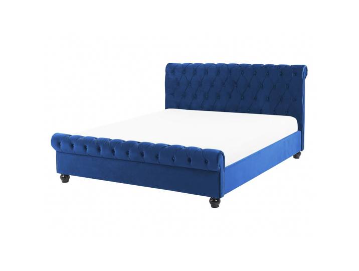 POLSTERBETT 160/200cm Marineblau Avallon