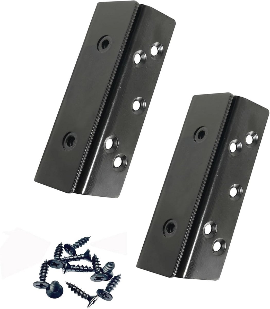 Bedframe Beugel Set van 4 - Dubbele Haak Slot voor Bedpalen