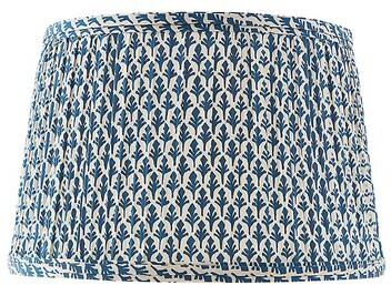 "Leighton Pleated Lamp Shade - Marine, 11 1/2""H X 18"" Diameter w/15"" Top Diameter - Ballard Designs"