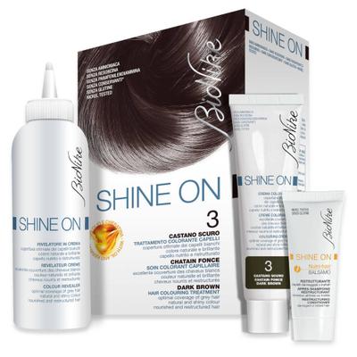 Bionike Shine On Haarverf en Verzorging 3 Donkerbruin 1 St Kombipackung
