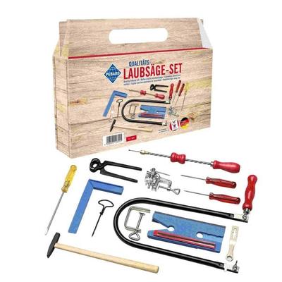 PEBARO 108P - Laubsäge-Set im Tragegriff-Karton, 21-teilig,