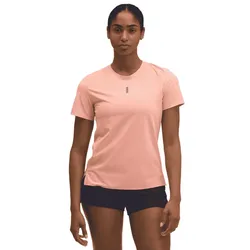 Hoka Damen Everyrun Short Sleeve rot