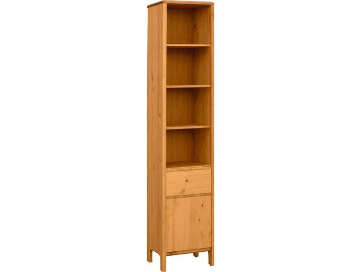 Hochschrank GOODPRODUCT Jorrick , beige (natur), B:40cm H:193cm T:34,2cm, Massivholz, Schränke, Hochschrank, Breite 40 cm, Massivholz Kiefer mit Bio Öl/Wachs behandelt