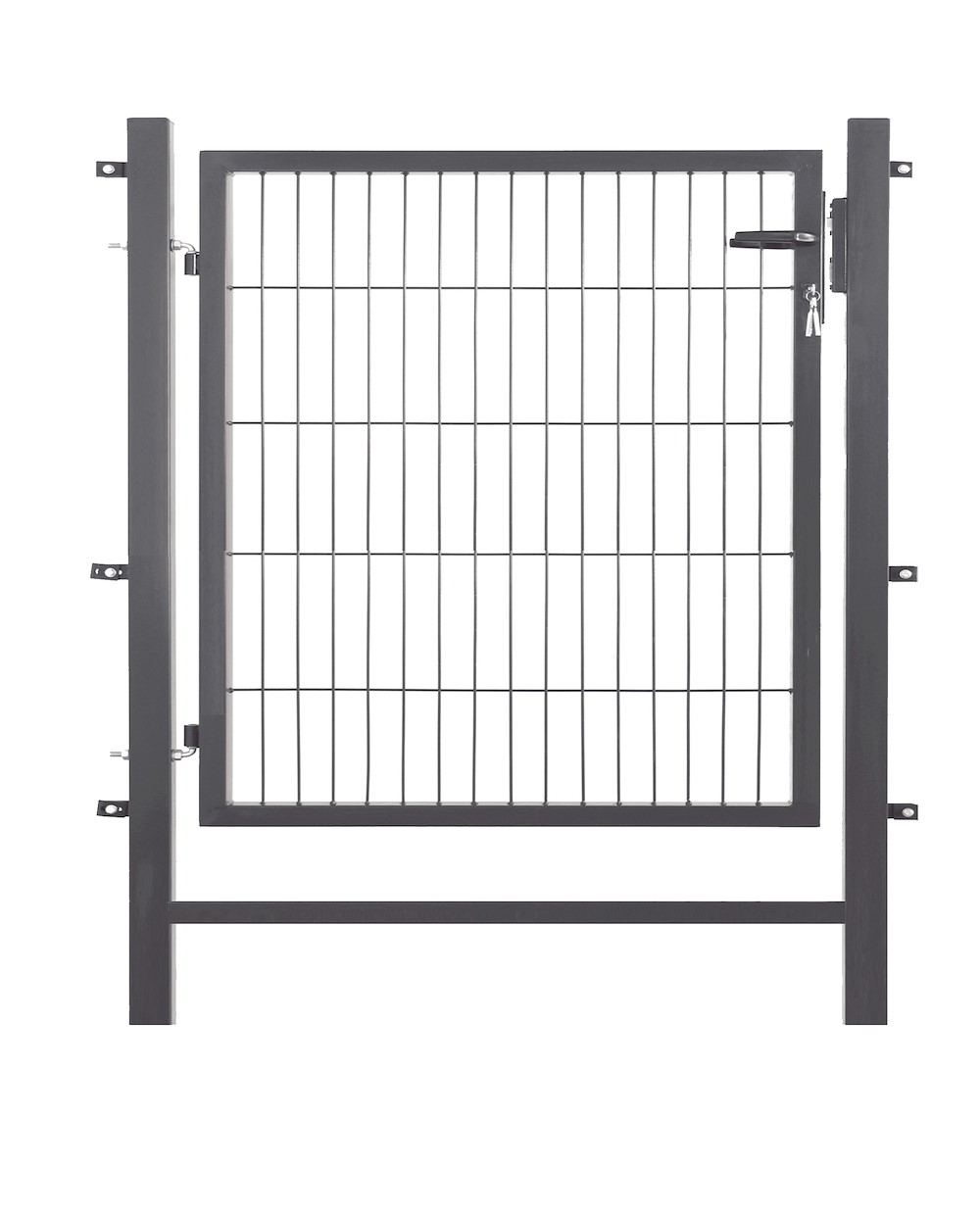 JUNGELMAR Easy-Zaun-Einzeltor comfort 1-flg. 1000x1000 mm anthrazit 16965285