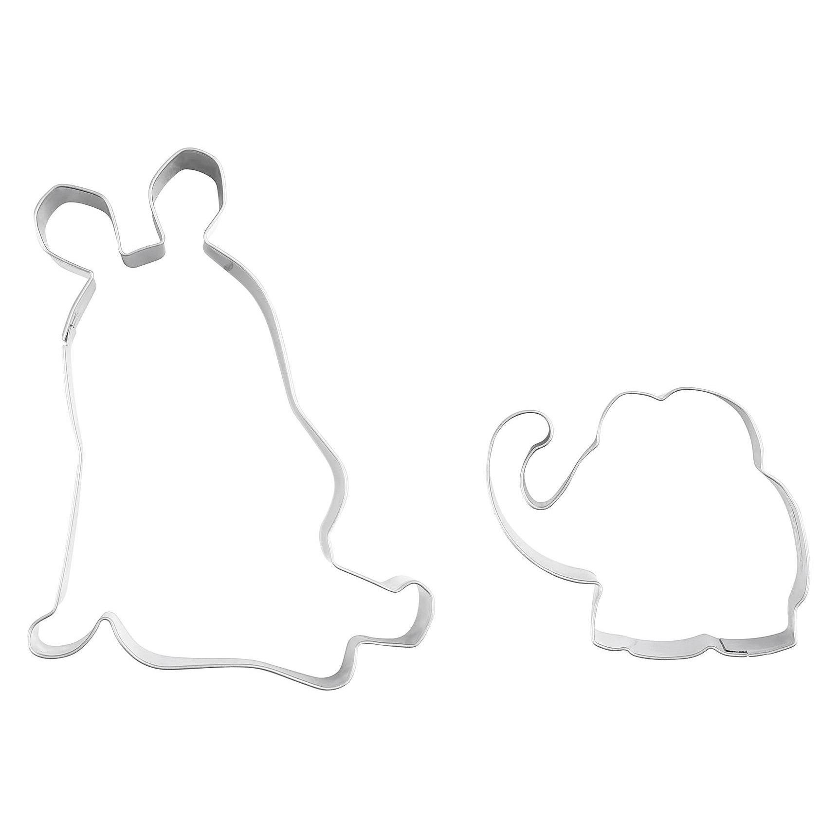 Dr. Oetker Ausstecher 'Maus & Elefant' 2-teilig (Dr. Oetker) Mindestbestellmenge: 8 Stück