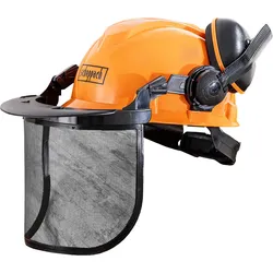 Scheppach Forstschutzhelm M-5009 inkl. Gehörschutz & Visier