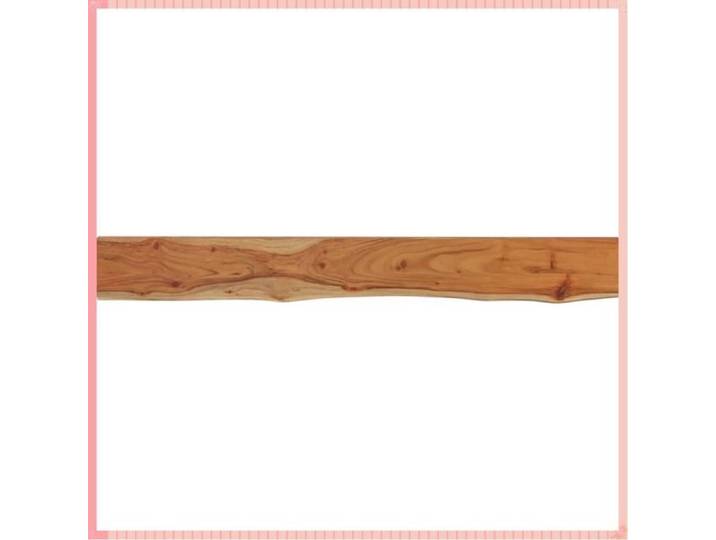 Étagère murale bordure assortie - Bois d'acacia massif - Rangement - Salon - Acacia - 2 cm - 5 cm - 160x20x3 8 cm
