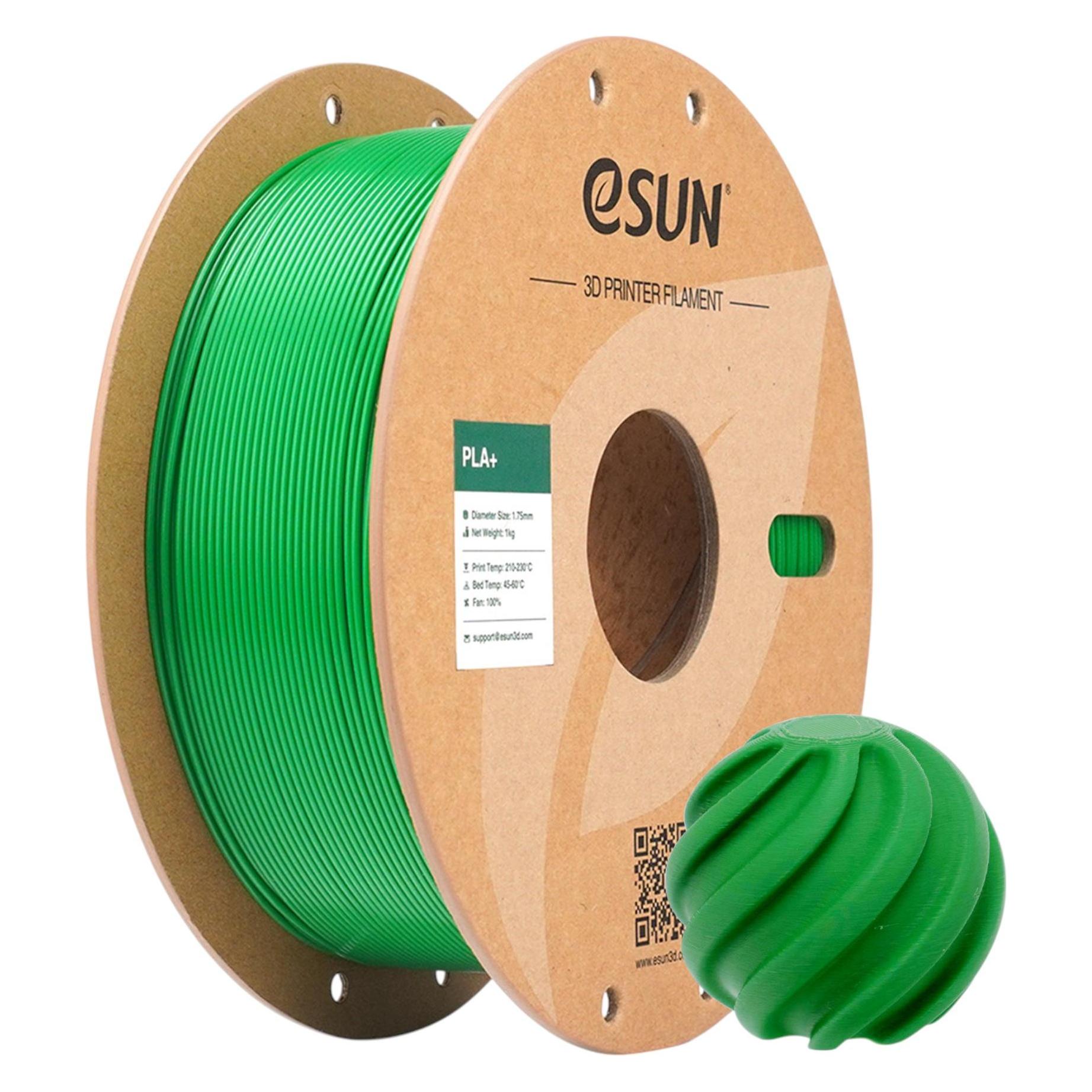 eSUN PLA+ Gras Grün Filament 1.75mm 1Kg (PLA, 1000 g, 1.75 mm) (PLA+175O-GG1P1)