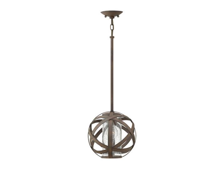 Elstead Lighting Aussenhängeleuchte, Dunkelgrau, Metall, Glas, 43.3 cm, RoHS, Lampen & Leuchten, Aussenbeleuchtung, Aussenleuchten