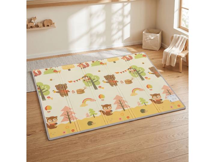 AIYAPLAY Tapis de Jeu Enfant 200x150cm Pliable Réversible XPE