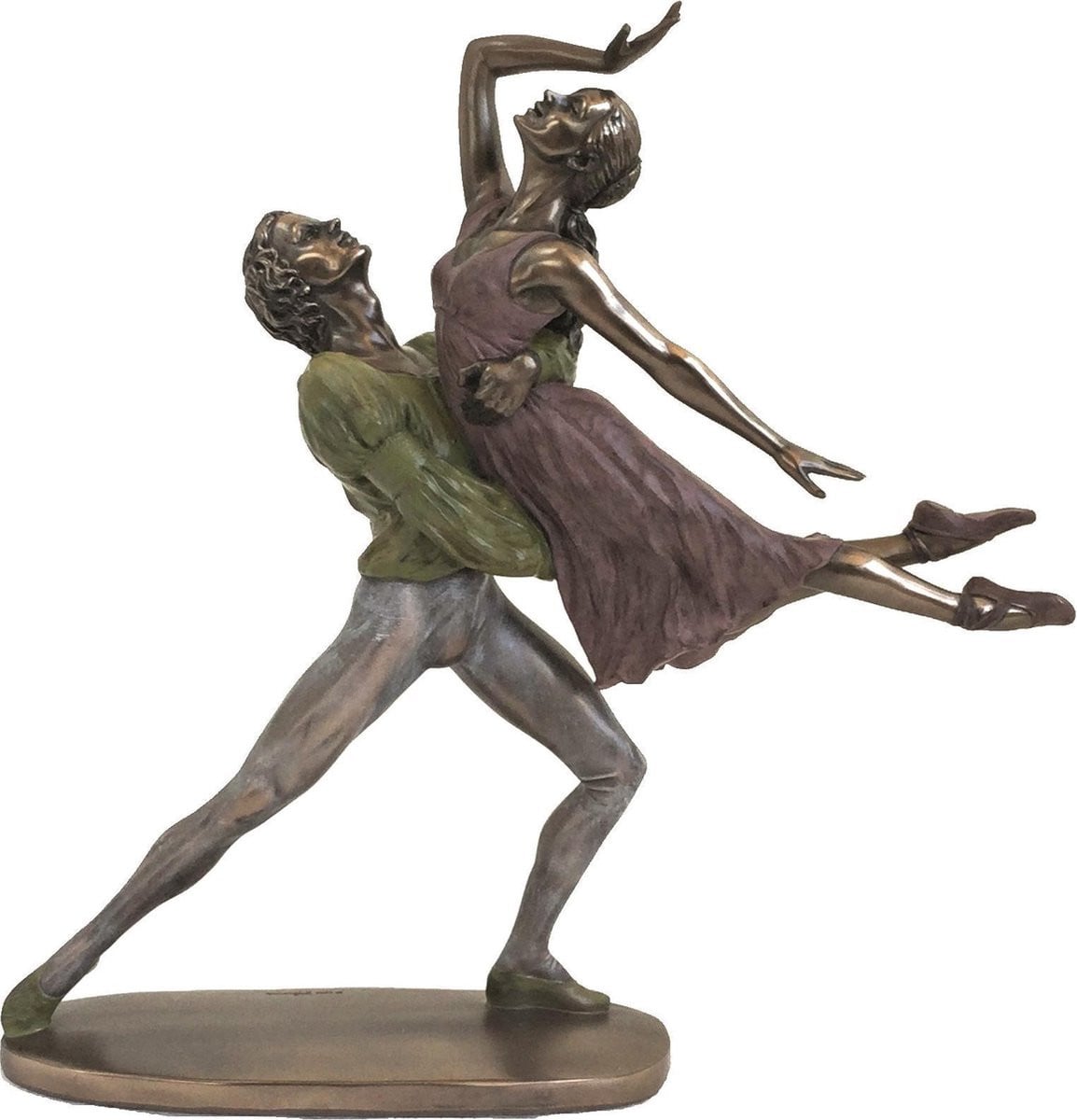 MadDeco Beeldje Danspaar Ballet Pas de Deux voor op tafel