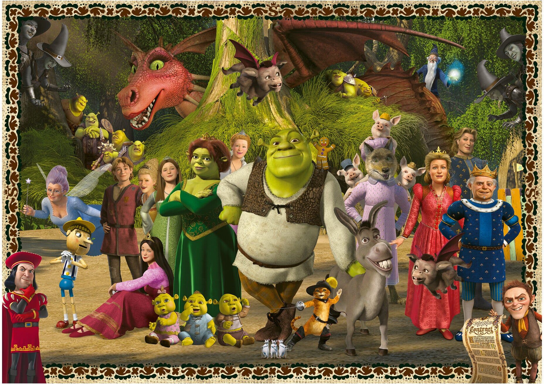 Ravensburger Shrek Evergreen 1000 Piece Jigsaw Puzzle for Adults