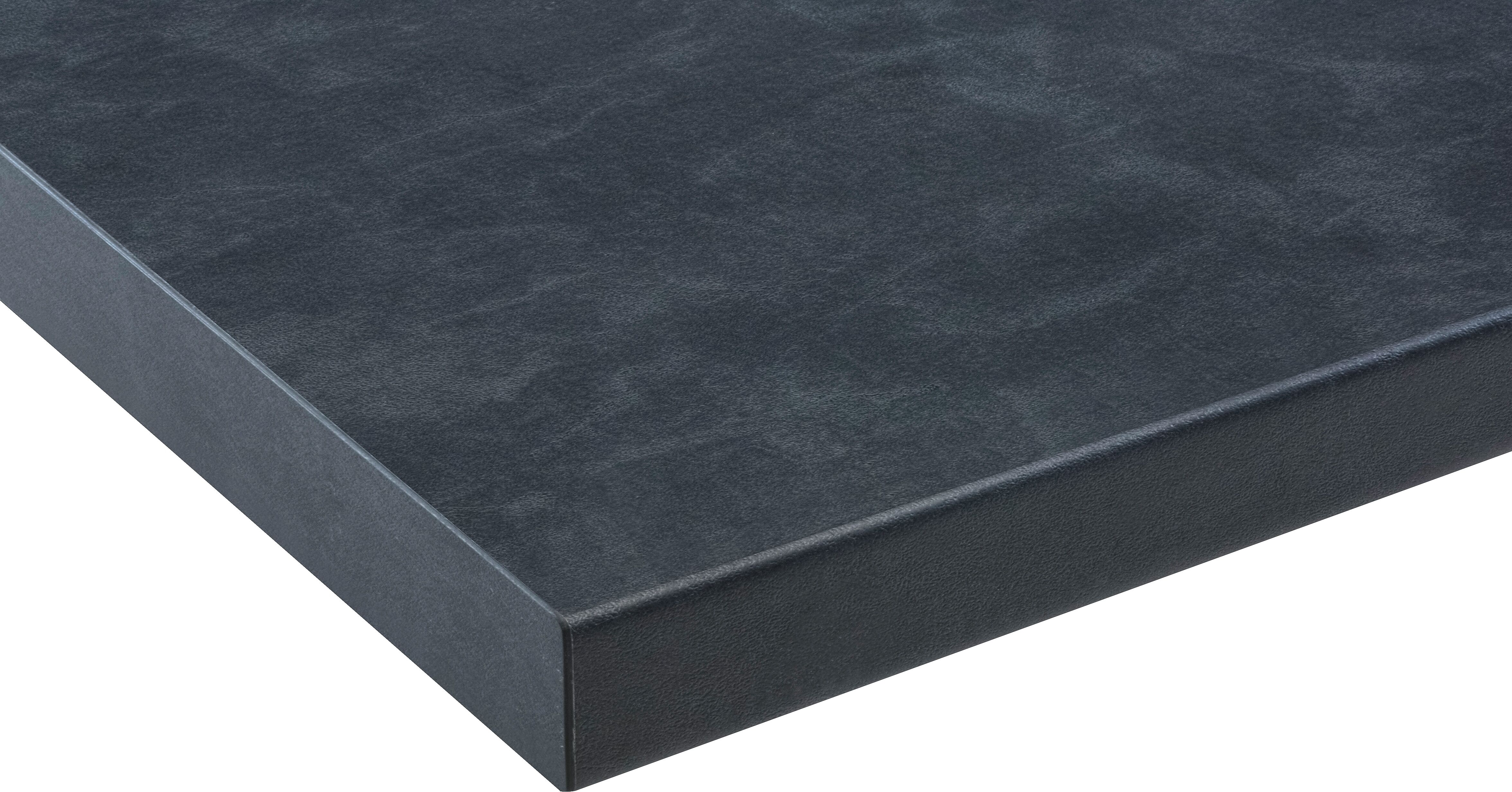 Arbeitsplatte WIHO KÜCHEN "Flexi 38", beton art infinity, B:230cm H:3,8cm T:60cm, Holzwerkstoff, Tischplatten, Arbeitsplatte, von drei Seiten ummantelt, 38 mm stark beton art infinity B/T/H: 230cm x 60cm x 3,8cm