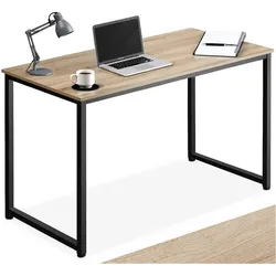 tectake® Schreibtisch, Industrial Style, große Beinfreiheit, Höhe 76,5 cm