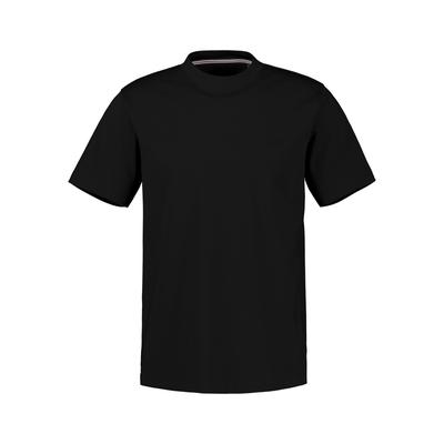 T-Shirt LERROS "T-Shirt in Cool & Dry Qualität, große Größen", Herren, Gr. 3XL, schwarz, 75% Baumwolle, 25% Polyester, Rundhals, Shirts T-Shirt