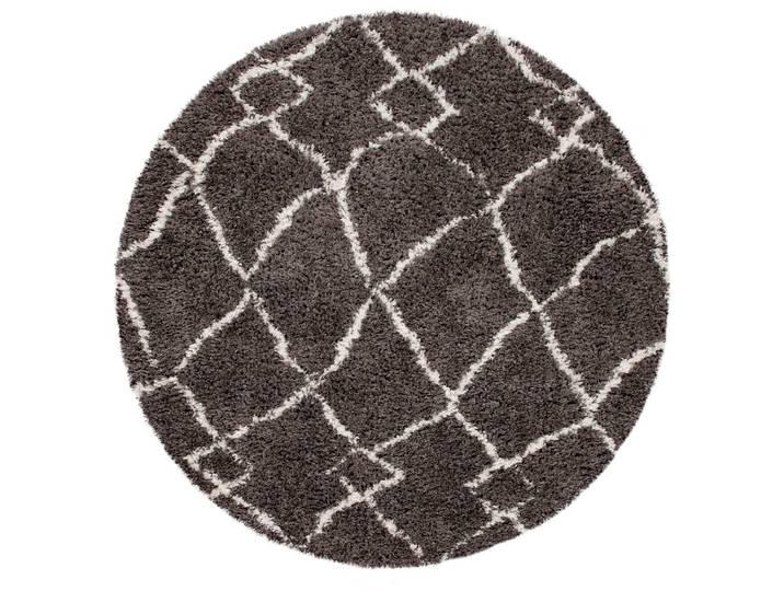 Hochflor-Teppich PACO HOME Orebro 170 , grau, H:44mm Ø:120cm, Polyester, Teppiche, Hochflor-Teppich, modernes Rauten Muster, besonders weich & kuschelig