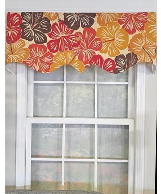 RLF Home Wild Hibiscus Regal Valance