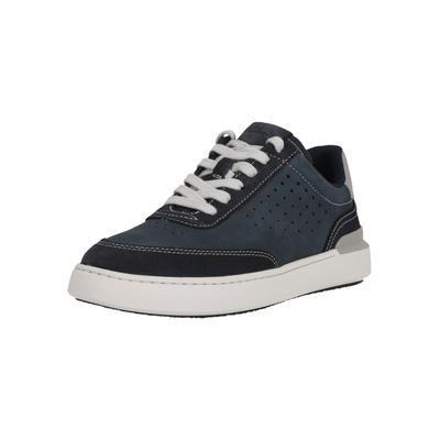 Sneaker CLARKS "Courtlite", Herren, Gr. 42,5, blau, Kunstfaser, Schuhe Sneaker, mit federndem Fußbett