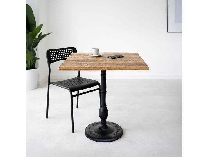 Table restaurant bistrot carrée 70 cm