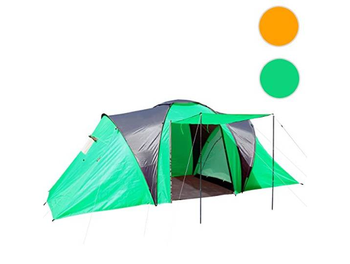 Mendler 4-Mann Campingzelt Loksa-AM - grün