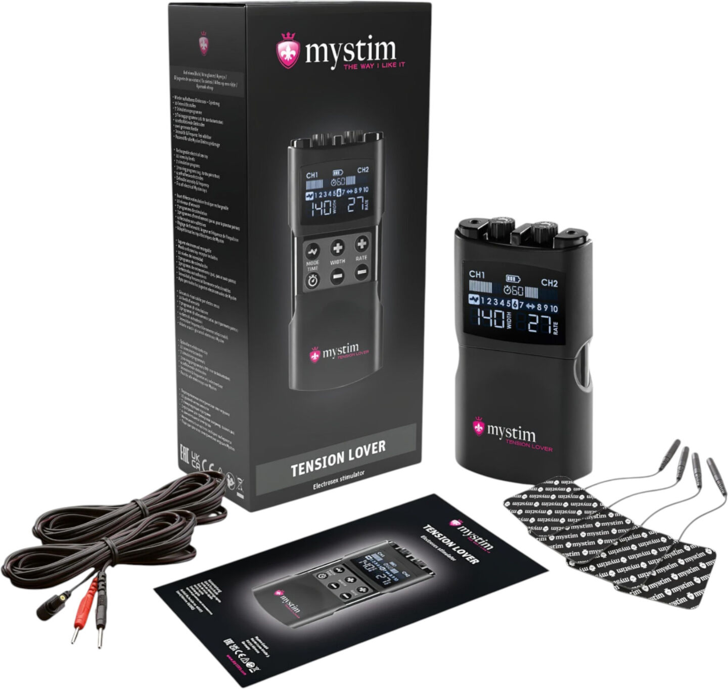 Mystim Tension Lover 2 - Digital Electro Set (Black)