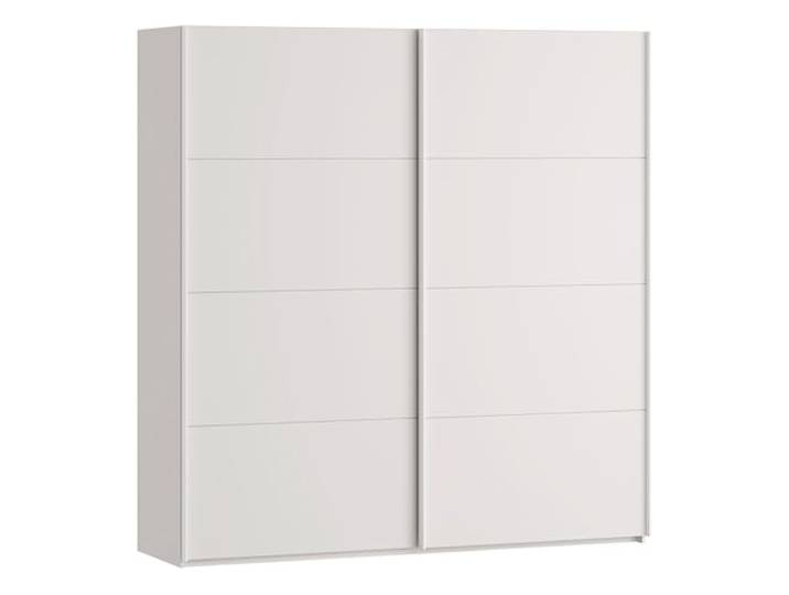Forte SOPHISTISPACE Kleiderschrank 200, moderner Schwebetürenschrank, 2-türig, Einlegeböden, Kleiderstangen, Holzwerkstoff, Kaschmir Beige, 200,1 cm breit x 210,5 cm hoch x 62,9 cm tief