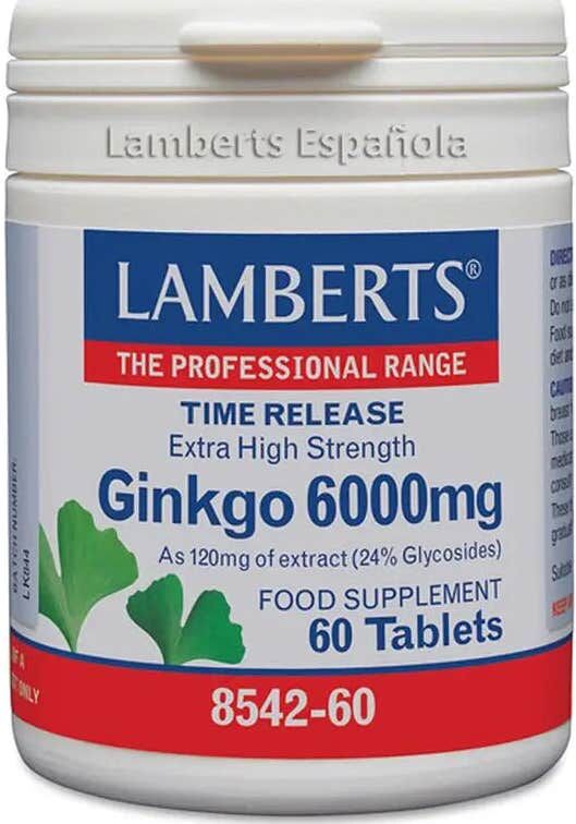 Lamberts Ginkgo Biloba 6000mg 60 comprimidos