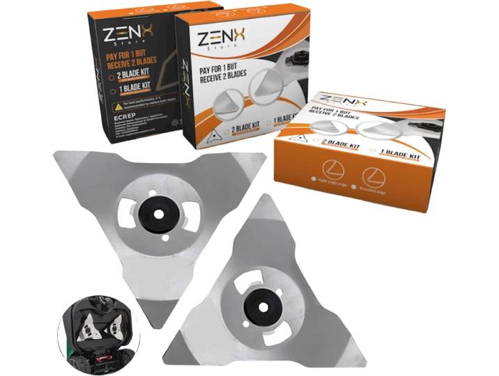 Robomow - 2 X reservemessen- DUO PACK voor beste resultaat- geschikt voor de Robomow modellen RC\, RS\, MC \, MS\, TC\, TS en City MC bij ZENXSTORE