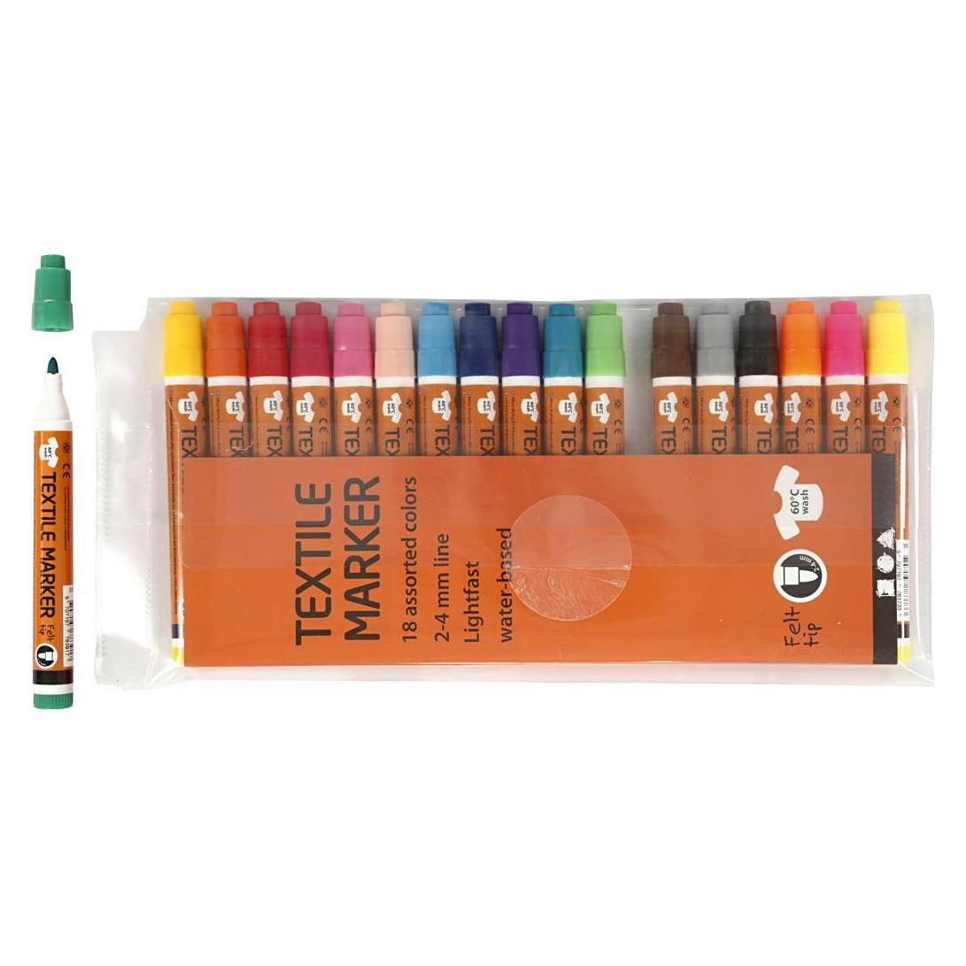 Creative Toys Textile Markers 18 pcs. (34837) (18x) (34837)