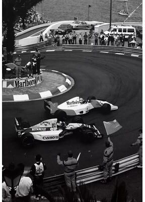 Inspired Finds Premium Monaco F1 Racing Canvas Print Wall Art For Motorsport Fans, Formula 1 Wall Art With Dynamic Car Photography checkered Coast 11.81x16.54in Unframed