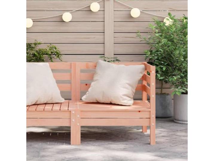 KTHLBRH Ecksofa für den Garten, aus Holz, Douglas, 63 x 63 x 62 cm Modulares Design, Lattenrost, Rückenlehne Komfort, max. 110 kg, für Terrasse