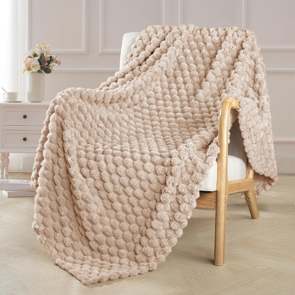 Zachte Fleece Deken Plaid Warmtedeken - Camel