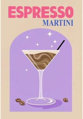 Uplift Picks Colorful Cocktail Wall Art Canvas Modern Bar Cart Prints Decor 06 40x50 Cm