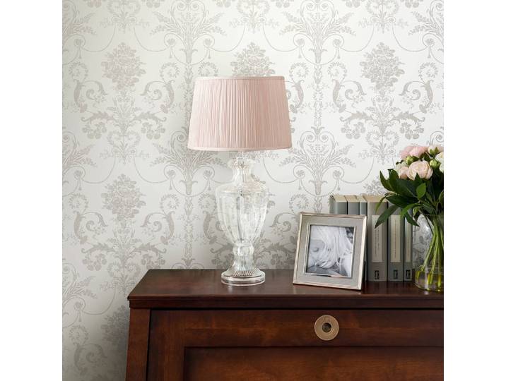 Vliestapete Josette 52 x 1005 x 2cm Lichtgrau